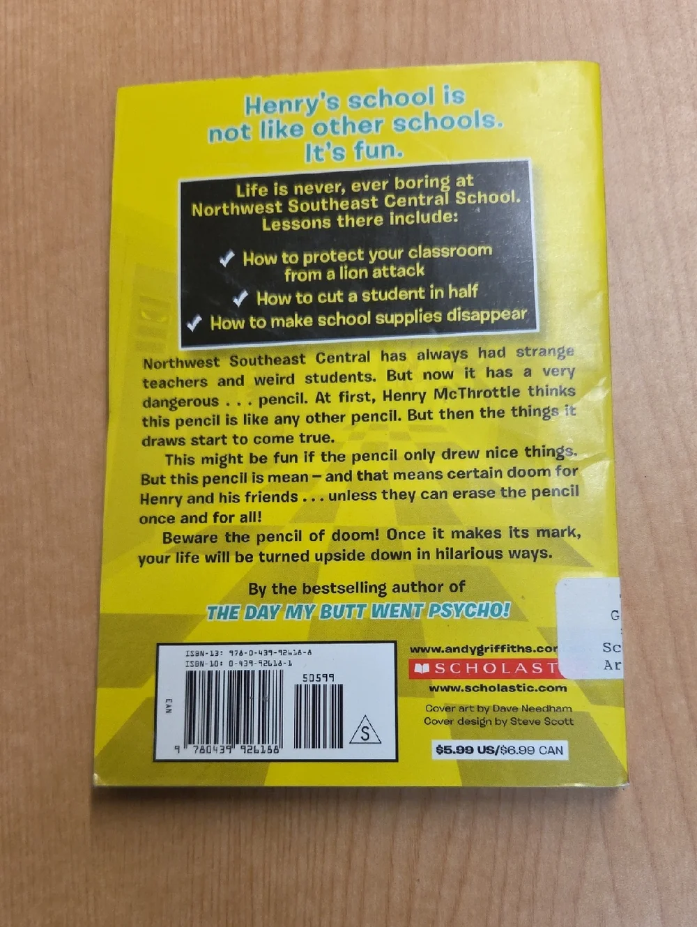 Andy Griffiths Book Lot‎ of 3 Schooling Around Scholastic